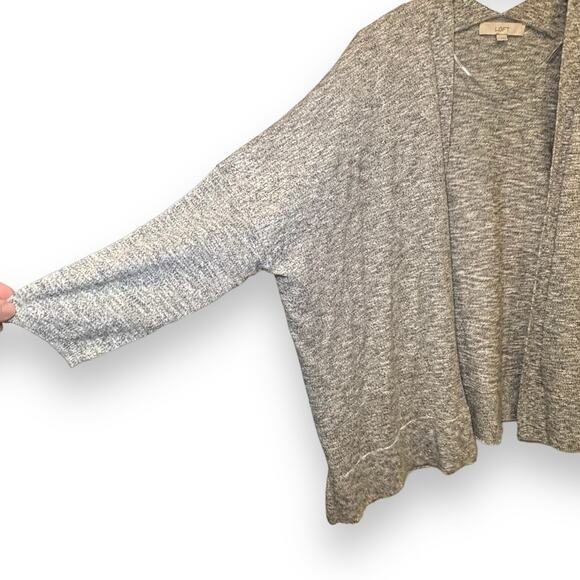 Loft Shimmer Open Poncho Sweater Cardigan Size Medium Oversized Dolman Sleeves - Picture 5 of 8